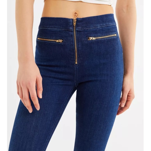 Urban Outfitters BDG Suzie High-Rise Zip-Front Skinny Jean - Picture 1 of 9